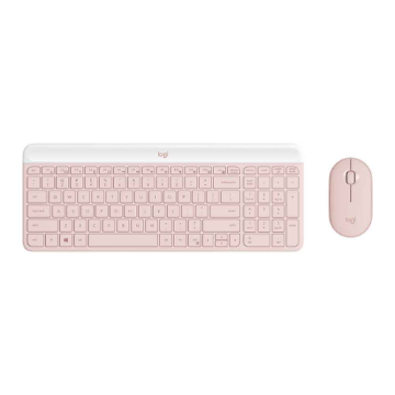 Mostrar detalhes de KIT MOUSE E TECLADO LOGITECH SLIM SEM FIO USB MK470 - ROSE Imagem de KIT MOUSE E TECLADO LOGITECH SLIM SEM FIO USB MK470 - ROSE