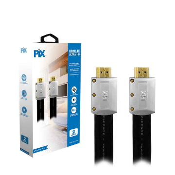 Mostrar detalhes de CABO HDMI 2.0 - 4K HDR 19P 2M FLAT DESMONTAVEL PIX - 018-9822 Imagem de CABO HDMI 2.0 - 4K HDR 19P 2M FLAT DESMONTAVEL PIX - 018-9822
