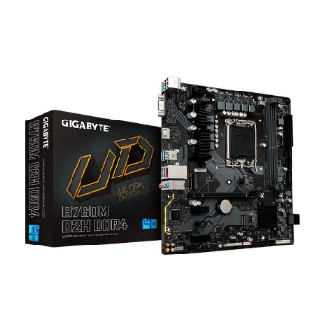 Mostrar detalhes de PLACA MAE (INTEL) GIGABYTE B760M D2H DDR4 1.0 LGA1700 12° 13° E 14° GERACAO Imagem de PLACA MAE (INTEL) GIGABYTE B760M D2H DDR4 1.0 LGA1700 12° 13° E 14° GERACAO