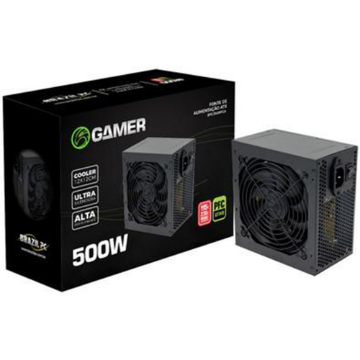 Imagem de FONTE DE ALIMENTACAO BRAZIL PC 500W BIVOLT AUTOMATICO BPC/500PFCA-SMT