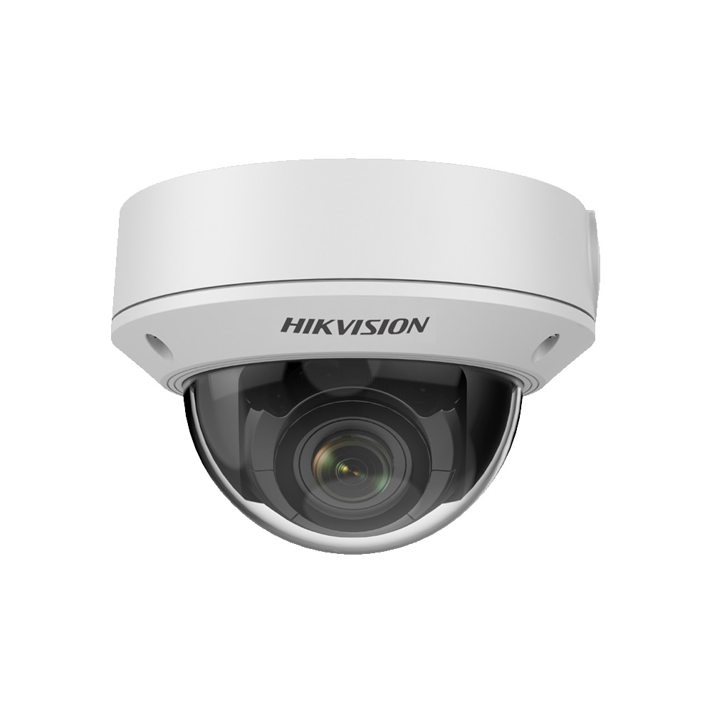 Imagem de CAMERA IP 4MP DOME DS-2CD1743G1-IZS (2.8-12MM) VARIFOCAL MOTORIZADA METAL IR30M POE IP67 IK10 H.265+ 120DB SUPORTA MICRO SD  - HIKVISION