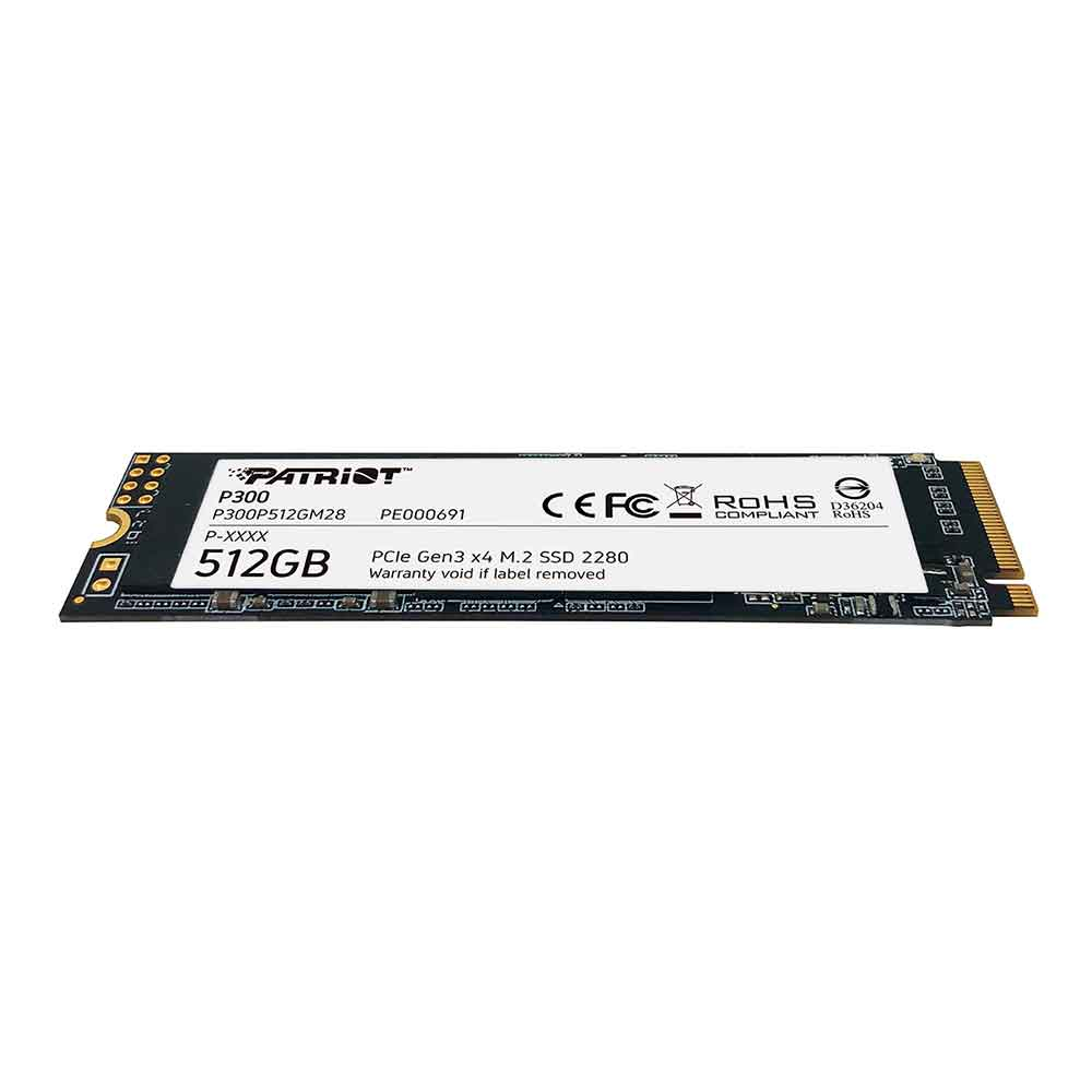 SSD. M2 NVMe 512GB Leitura: 2100MB/s Gravação: 1100MB/s, PATRIOT P300P512GM28 - Imagem 2