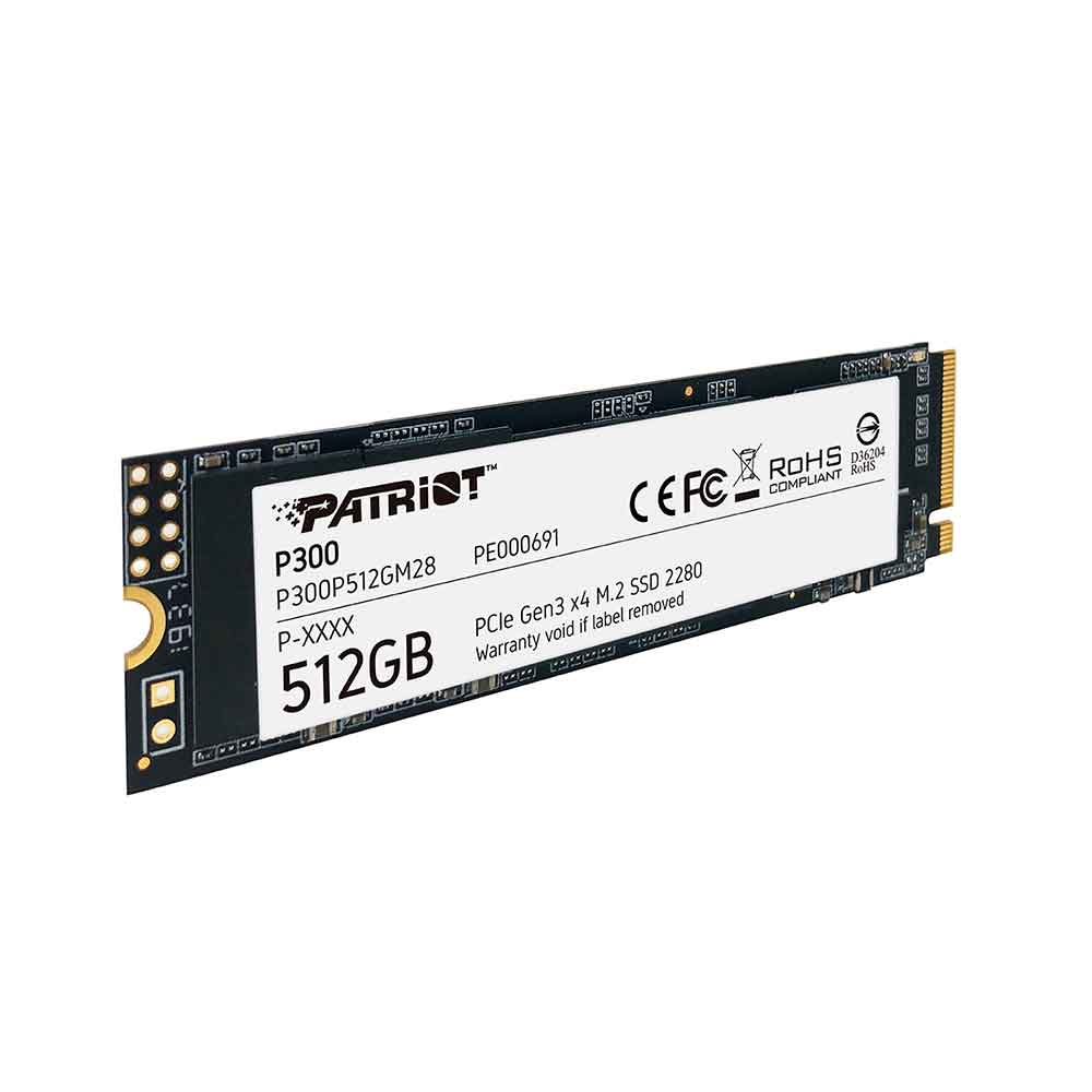 SSD. M2 NVMe 512GB Leitura: 2100MB/s Gravação: 1100MB/s, PATRIOT P300P512GM28 - Imagem 3