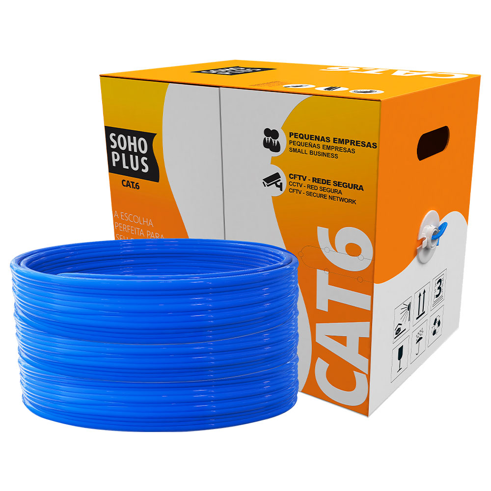 Mostrar detalhes de CABO REDE LAN FURUKAWA SOHOPLUS CAT6 U/UTP CMX AZUL CLARO CERTIFICADO CX 305M Imagem de CABO REDE LAN FURUKAWA SOHOPLUS CAT6 U/UTP CMX AZUL CLARO CERTIFICADO CX 305M
