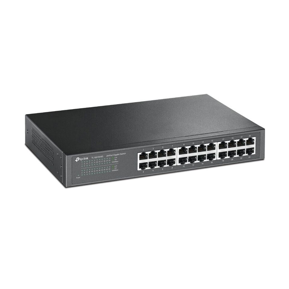 Mostrar detalhes de SWITCH 24P 10/100/1000 TP-LINK TL-SG1024D Imagem de SWITCH 24P 10/100/1000 TP-LINK TL-SG1024D