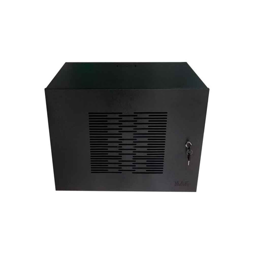Imagem de MINI RACK 19' 08U X 350MM PORTA VENTILADA PRETO - 5650 - MAX ELETRON