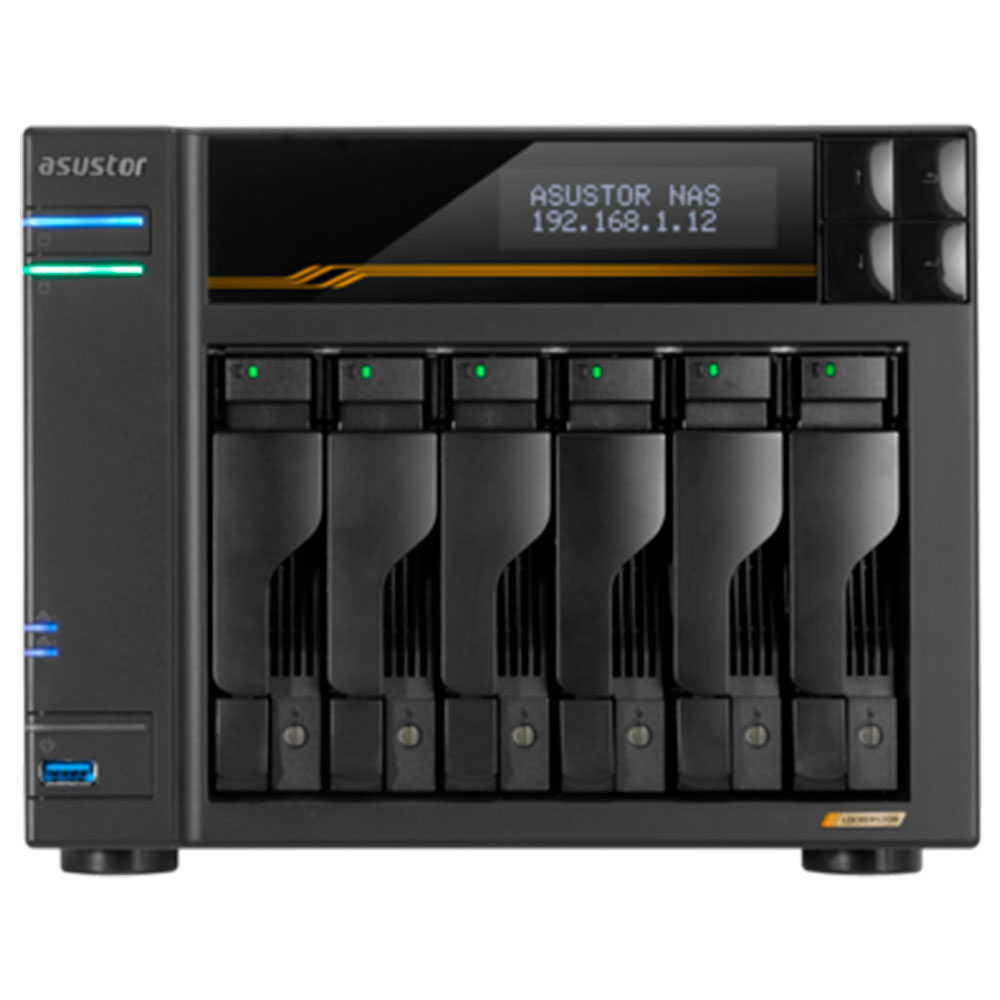Mostrar detalhes de STORAGE NAS ASUSTOR TORRE S/HD 6 BAIAS AMD RYZEN V3C14 2 PORTAS LAN 5GB E 2 10GB - AS6806T-BR Imagem de STORAGE NAS ASUSTOR TORRE S/HD 6 BAIAS AMD RYZEN V3C14 2 PORTAS LAN 5GB E 2 10GB - AS6806T-BR