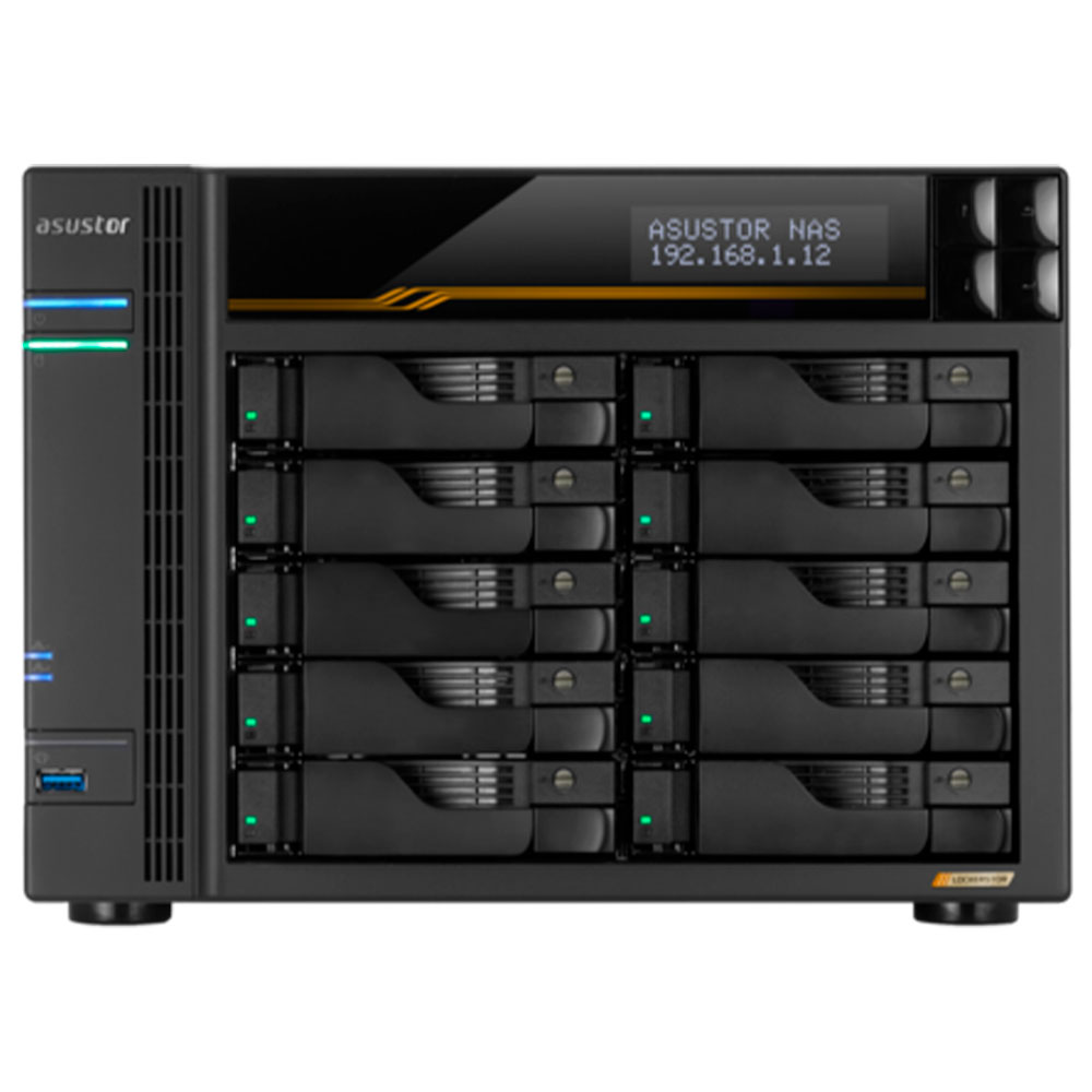 Mostrar detalhes de STORAGE NAS ASUSTOR TORRE S/HD 10 BAIAS AMD RYZEN V3C14 2 PORTAS LAN 5GB E 2 10GB - AS6810T-BR Imagem de STORAGE NAS ASUSTOR TORRE S/HD 10 BAIAS AMD RYZEN V3C14 2 PORTAS LAN 5GB E 2 10GB - AS6810T-BR