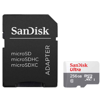 Mostrar detalhes de CARTAO DE MEMORIA SANDISK MICROSDHC 256GB CLASS 10 + ADAPTADOR - SDSQUNR-256G-GN6TA Imagem de CARTAO DE MEMORIA SANDISK MICROSDHC 256GB CLASS 10 + ADAPTADOR - SDSQUNR-256G-GN6TA