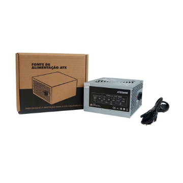 Mostrar detalhes de FONTE ATX 500W BRAZIL PC BPC/5350-M 24 PINOS COM CABO Imagem de FONTE ATX 500W BRAZIL PC BPC/5350-M 24 PINOS COM CABO