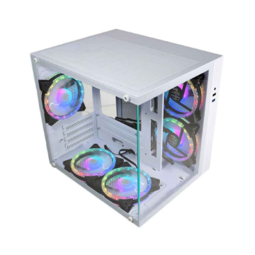 Imagem de GABINETE GAMER K-MEX AQUARIO CG-W2SB MICRO ATX BRANCO