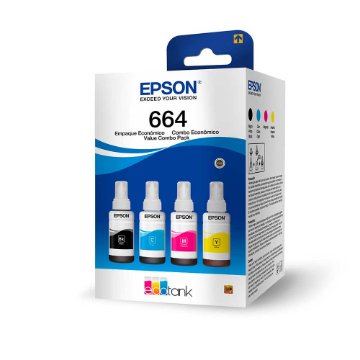 Mostrar detalhes de KIT GARRAFA EPSON 4 CORES T664 Imagem de KIT GARRAFA EPSON 4 CORES T664