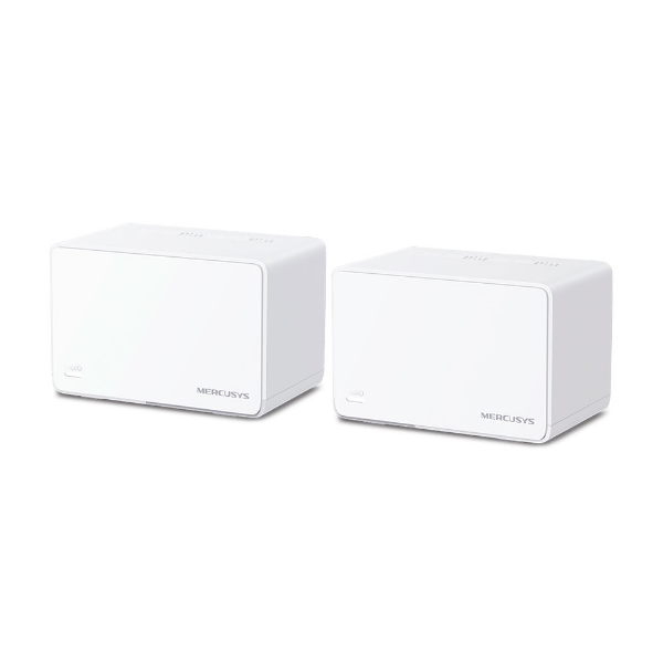 Imagem de ROTEADOR MESH WI-FI 6 MERCUSYS HALO H80X (2-PACK) AX3000 DUALBAND 3 PORTAS GIGABIT