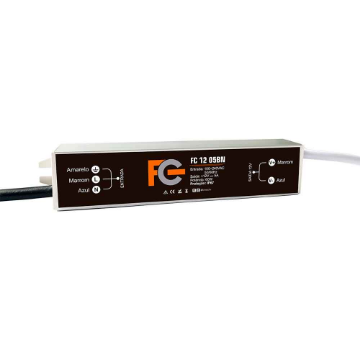 Mostrar detalhes de FONTE BLINDADA 12V 5A 60W IP67 FC1205BN FC FONTES Imagem de FONTE BLINDADA 12V 5A 60W IP67 FC1205BN FC FONTES