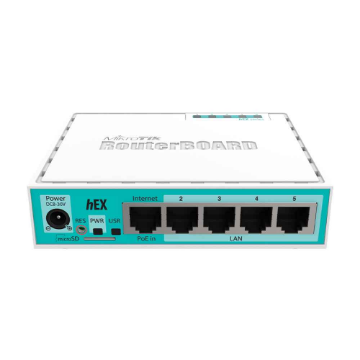 Mostrar detalhes de ROTEADOR ROUTER BOARD E LOAD BALANCE RB750Gr3 (hEX) - MIKROTIK Imagem de ROTEADOR ROUTER BOARD E LOAD BALANCE RB750Gr3 (hEX) - MIKROTIK