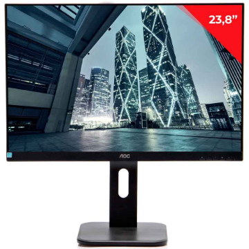 Mostrar detalhes de MONITOR 23,8" AOC LED 24P1U WIDESCREEN VGA / HDMI / 60HZ / 5MS / DP / VESA / AJUSTE ALTURA / PIVOT Imagem de MONITOR 23,8" AOC LED 24P1U WIDESCREEN VGA / HDMI / 60HZ / 5MS / DP / VESA / AJUSTE ALTURA / PIVOT