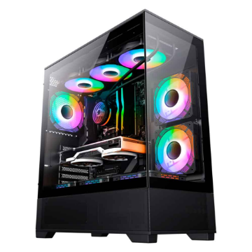 Imagem de GABINETE GAMER GAMEMAX VISTA MID TOWER ATX PRETO - X214100901970
