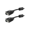 Imagem de CABO VGA MACHO + VGA MACHO COM FILTRO PRETO 5M 5+ - 018-9574