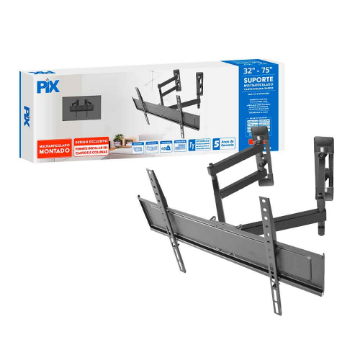 Mostrar detalhes de SUPORTE TV MULTI-ARTICULADO 32" A 75" MONTADO PIX - 079-0057 Imagem de SUPORTE TV MULTI-ARTICULADO 32" A 75" MONTADO PIX - 079-0057