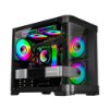 Imagem de GABINETE GAMER K-MEX AQUARIO CG-01AG CURVA PRETO MICRO ATX SEM FAN