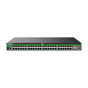 Mostrar detalhes de SWITCH INTELBRAS 48 PORTAS L3 GIGABIT GERENCIAVEL + 6 PORTAS SFP S3054G-B - 4760077 Imagem de SWITCH INTELBRAS 48 PORTAS L3 GIGABIT GERENCIAVEL + 6 PORTAS SFP S3054G-B - 4760077