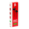 Imagem de FONE DE OUVIDO SANTANA PRETO TIPO C AURICULAR COM MICROFONE 1,20M 5+ - 043-0040