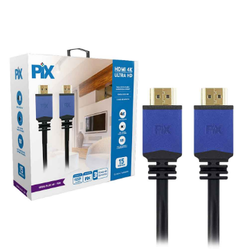 Mostrar detalhes de CABO HDMI 2.0 - 4K HDR 19P 15M COM FILTRO PIX - 018-1520 Imagem de CABO HDMI 2.0 - 4K HDR 19P 15M COM FILTRO PIX - 018-1520