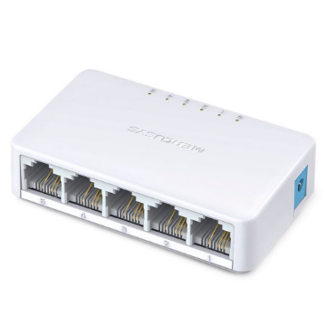 Mostrar detalhes de SWITCH 5 PORTAS 10/100MBPS MERCUSYS MS105 Imagem de SWITCH 5 PORTAS 10/100MBPS MERCUSYS MS105