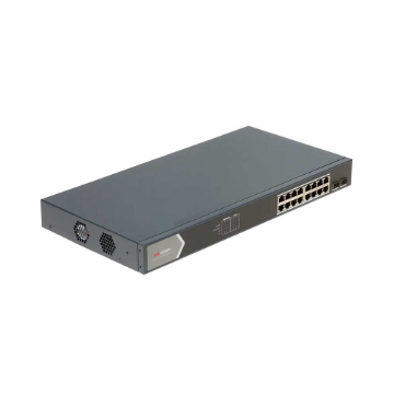 Mostrar detalhes de SWITCH L2 HIKVISION DS-3E0518P-E/M 18 PORTAS GIGABIT 16 POE ATIVO 802.3 AF/AT 2 PORTAS UPLINK GBIC SFP FIBRA Imagem de SWITCH L2 HIKVISION DS-3E0518P-E/M 18 PORTAS GIGABIT 16 POE ATIVO 802.3 AF/AT 2 PORTAS UPLINK GBIC SFP FIBRA