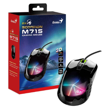 Mostrar detalhes de MOUSE GAMER GENIUS SCORPION M715 Imagem de MOUSE GAMER GENIUS SCORPION M715