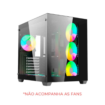 Mostrar detalhes de GABINETE GAMER C3TECH AQUARIUS MT-G910BK SEM FONTE Imagem de GABINETE GAMER C3TECH AQUARIUS MT-G910BK SEM FONTE