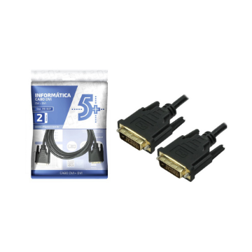 Mostrar detalhes de CABO DVI 24+1 X DVI 24+1 2MTS PRETO 5+ - 018-9557 Imagem de CABO DVI 24+1 X DVI 24+1 2MTS PRETO 5+ - 018-9557
