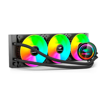 Mostrar detalhes de WATER COOLER C3TECH 360MM FC-W360RGB PRETO Imagem de WATER COOLER C3TECH 360MM FC-W360RGB PRETO