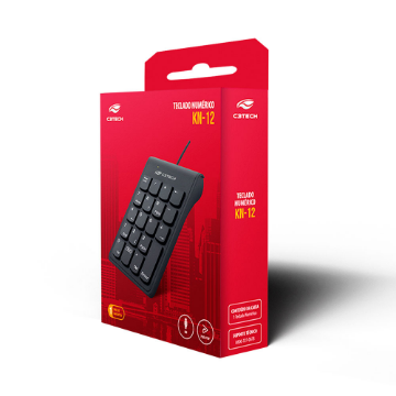 Mostrar detalhes de TECLADO NUMERICO C3TECH USB KN-12BK PRETO Imagem de TECLADO NUMERICO C3TECH USB KN-12BK PRETO
