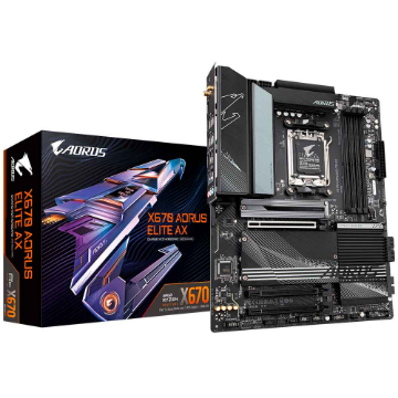 Mostrar detalhes de PLACA MAE (AMD) GIGABYTE X670 AORUS ELITE AX WIFI DDR5 AM5 Imagem de PLACA MAE (AMD) GIGABYTE X670 AORUS ELITE AX WIFI DDR5 AM5