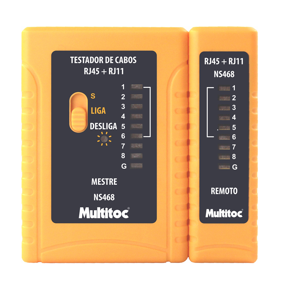 Imagem de TESTADOR DE CABOS NS-486 RJ11 E RJ45 - MUTC0011 - MULTITOC