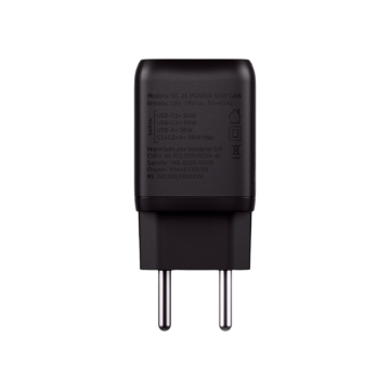 Mostrar detalhes de CARREGADOR INTELBRAS EC 21 POWER 65W GAN 2P USB-C MAIS 1P USB-A - 4820190 Imagem de CARREGADOR INTELBRAS EC 21 POWER 65W GAN 2P USB-C MAIS 1P USB-A - 4820190