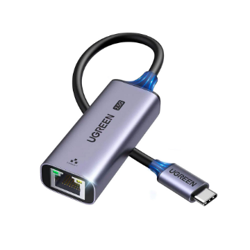 Mostrar detalhes de ADAPTADOR USB UGREEN USB-C PARA RJ45 GIGA 2.5 - CMG648 Imagem de ADAPTADOR USB UGREEN USB-C PARA RJ45 GIGA 2.5 - CMG648