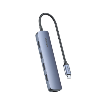 Mostrar detalhes de HUB USB UGREEN USB-C MAIS 4P USB 3.0/HDMI - CM417 Imagem de HUB USB UGREEN USB-C MAIS 4P USB 3.0/HDMI - CM417