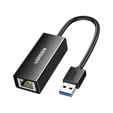 Mostrar detalhes de ADAPTADOR USB UGREEN USB-A 3.0 PARA RJ45 GIGA PRETO - CR111 Imagem de ADAPTADOR USB UGREEN USB-A 3.0 PARA RJ45 GIGA PRETO - CR111