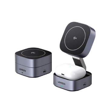 Mostrar detalhes de CARREGADOR MAGNETICO UGREEN 2 EM 1 COM ENTRADA USB-C E SAIDA USB-C - W702 Imagem de CARREGADOR MAGNETICO UGREEN 2 EM 1 COM ENTRADA USB-C E SAIDA USB-C - W702