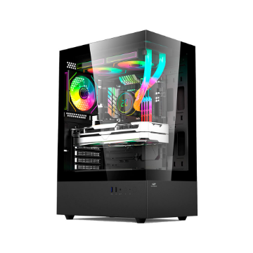 Mostrar detalhes de GABINETE GAMER C3TECH AQUARIUS MT-G860BK SEM FONTE PRETO Imagem de GABINETE GAMER C3TECH AQUARIUS MT-G860BK SEM FONTE PRETO