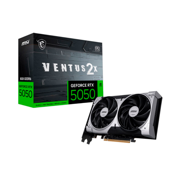 Imagem de PLACA DE VIDEO MSI GEFORCE RTX 5050 VENTUS 2X OC 8GB GDDR6 128BITS 912-V538-010