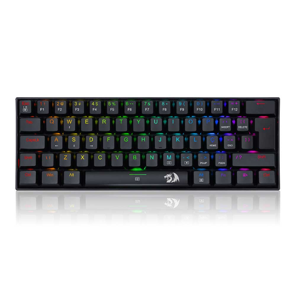 Imagem de TECLADO REDRAGON MECANICO GAMER DRAGONBORN RGB PRETO SWITCH BROWN ABNT2 K630RGB-1 (PT-BROWN)