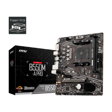 Mostrar detalhes de PLACA MAE (AMD) MSI B550M-A PRO DDR4 AM4 Imagem de PLACA MAE (AMD) MSI B550M-A PRO DDR4 AM4