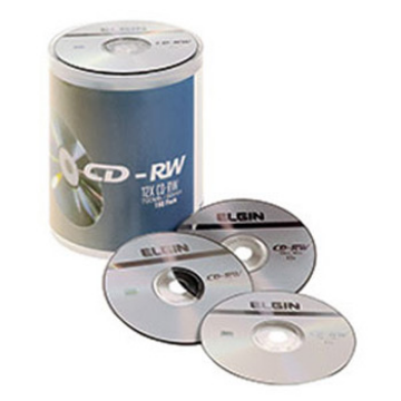 Imagem de CD-RW REG 12X 80MIN 700MB PINO C/100 - ELGIN