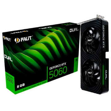 Mostrar detalhes de PLACA DE VIDEO PALIT GEFORCE RTX 5060 DUAL 8GB GDDR7 128BITS NE75060019P1-GB2063D Imagem de PLACA DE VIDEO PALIT GEFORCE RTX 5060 DUAL 8GB GDDR7 128BITS NE75060019P1-GB2063D