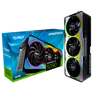 Mostrar detalhes de PLACA DE VIDEO PALIT GEFORCE RTX 5090 GAMEROCK 32GB GDDR7 512BITS NE75090019R5-GB2020G Imagem de PLACA DE VIDEO PALIT GEFORCE RTX 5090 GAMEROCK 32GB GDDR7 512BITS NE75090019R5-GB2020G
