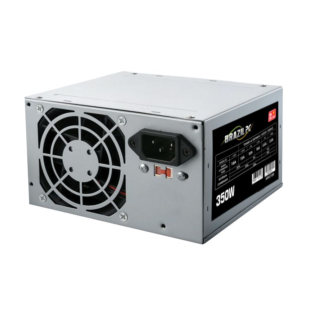 Imagem de FONTE DE ALIMENTACAO BRAZILPC 350W REAL ATX 24 PINOS - BPC-325EZ