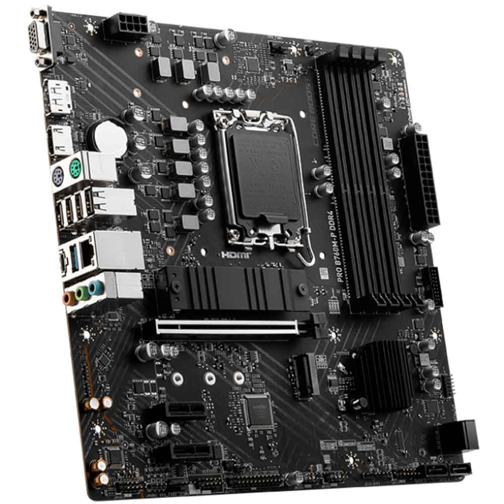 Imagem de PLACA MAE (INTEL) MSI PRO B760M-P DDR4 LGA1700 12� 13� E 14� GERACAO